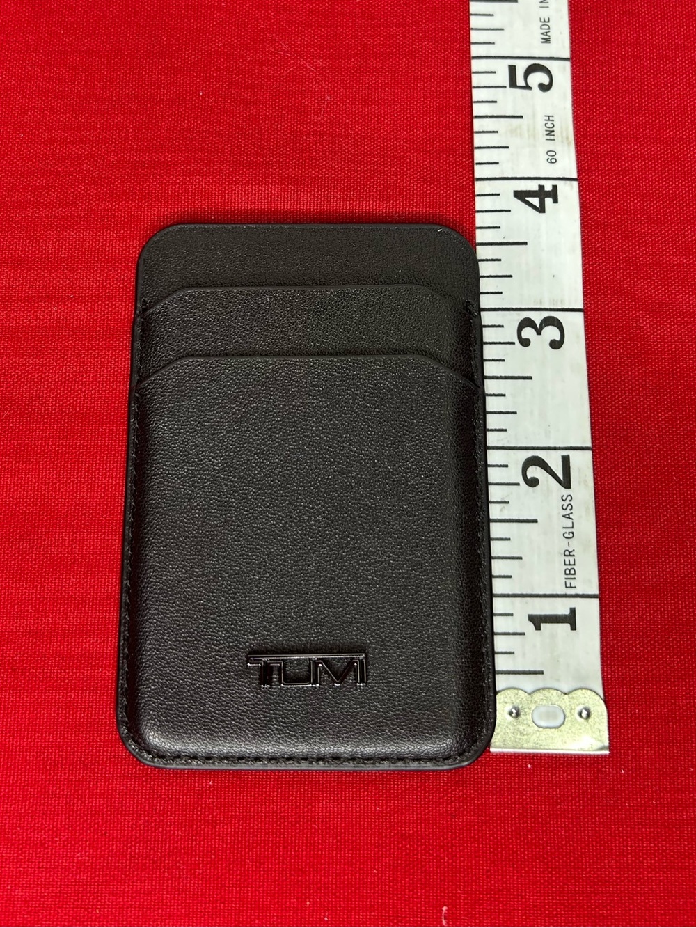 NEW Tumi MAGNETIC CARD HOLDER Wallet - MATTE TEXTURED BLACK